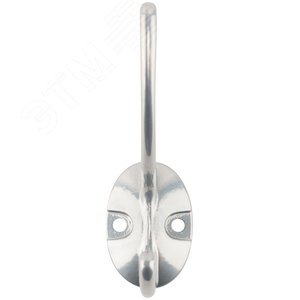 Крючок-вешалка двойной, хром - фото 2