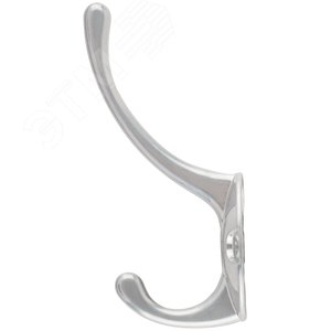 Крючок-вешалка двойной, хром - фото 3