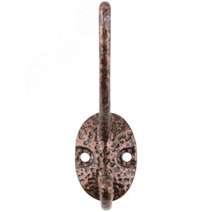 Крючок-вешалка двойной, антик медь - фото 2