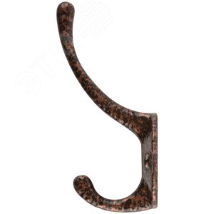 Крючок-вешалка двойной, антик медь - фото 3