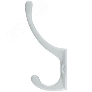 Крючок-вешалка двойной, белый - фото 3
