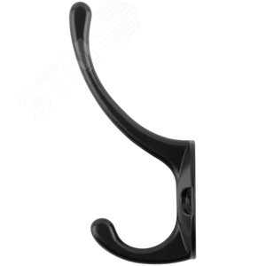 Крючок-вешалка двойной, черный - фото 3