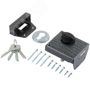 Замок накладной Зенит ЗН1-2, серебро - фото 2