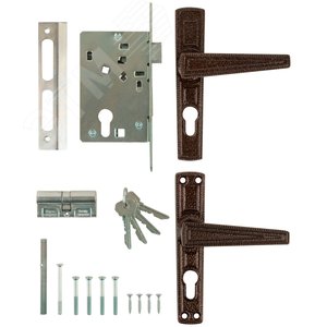 Замок врезной Зенит 3В4-3.01, медь - фото 4