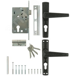 Замок врезной Зенит 3В4-3.01 серебро - фото 4