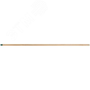 Черенок для метел деревянный с пластиковой резьбой 1200 мм - фото 1