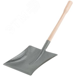 Совок для мусора стальной с ручкой - фото 2