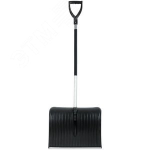 Лопата для уборки снега пластиковая, съемный алюминиевый черенок 490х400х1380 мм - фото 3