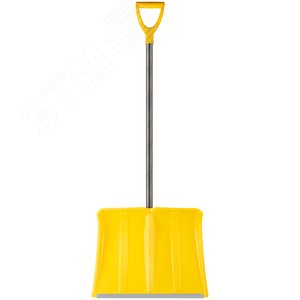 Изображение товара Лопата для уборки снега ''Гардения Монблан'' пластиковая, стеклопластиковый черенок 500x375х1340 мм (шт)