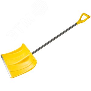 Лопата для уборки снега ''Гардения Монблан'' пластиковая, стеклопластиковый черенок 500x375х1340 мм - фото 2