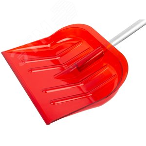 Лопата для уборки снега Профи поликарбонатная, алюминиевый черенок, средняя 465х410х1360 мм - фото 2