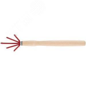 Рыхлитель с деревянной ручкой 5 зубьев - фото 3