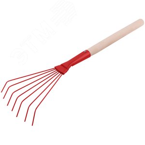 Грабли веерные проволочные 7 зубьев - фото 2