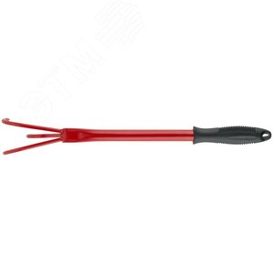 Рыхлитель с ручкой цельнометаллический, 3 зуба - фото 3