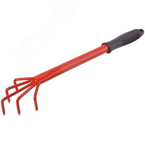 Рыхлитель с ручкой цельнометаллический, 5 зубьев - фото 6