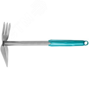 Мотыжка с ручкой МК-2(м) цельнометаллическая 3 зуба, лепесток - фото 1