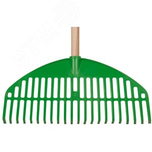 Грабли веерные пластиковые ''Оазис'', 22 зуба, 440 мм, с деревянным черенком - фото 5