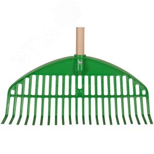 Грабли веерные пластиковые ''Оазис'', 22 зуба, 440 мм, с деревянным черенком - фото 6
