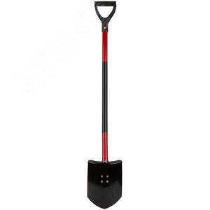 Лопата штыковая изогнутая с металлическим черенком и V-ручкой 195х280х1175 мм - фото 6