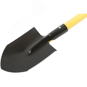 Лопатка туристическая с металлическим черенком и V-ручкой 160х215х760 мм - фото 2