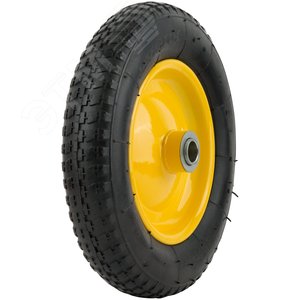 Изображение товара Колесо запасное с камерой 360х70х225 мм (3.25-8), подшипники 25.4 мм, для тачек 77615 , 77617 , 7761 (шт)