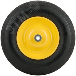 Колесо запасное с камерой 380х90х225 мм (4.00-8), подшипники 16 мм, для тачек 77611 , 77612 - фото 2