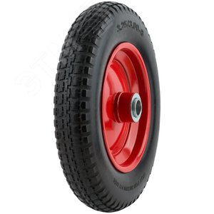 Изображение товара Колесо запасное полиуретановое 360х65 мм (PU 3.25-8), подшипники 25.4 мм, для тачек 77615, 77617, 77 (шт)