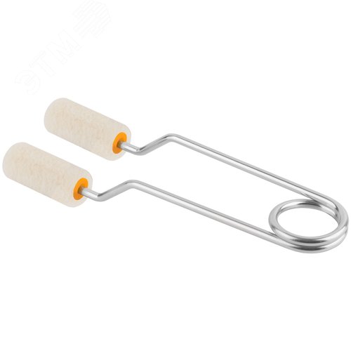 Ролик специальный для решеток арматур ядро 15 мм 100% велюр ,ворс 5 мм ручка двойная 22 см 50 мм - фото 1