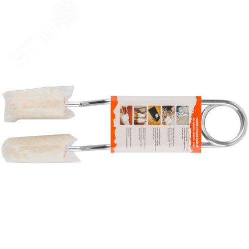 Ролик специальный для решеток арматур ядро 15 мм 100% велюр ,ворс 5 мм ручка двойная 22 см 50 мм - фото 4