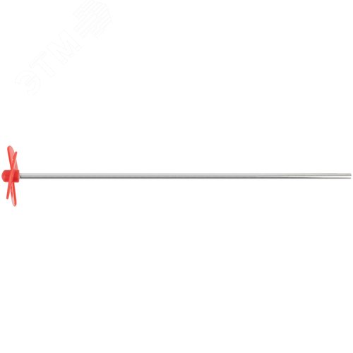 Миксер для краски,  60x365 мм, оцинкованный стержень диаметром 6 мм, пластмассовая насадка тип пропеллер - фото 1