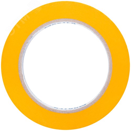 Лента малярная золотистая, рисовая бумага, термостойк. до 120°C, УФ-стойкость до 30 дней, 25 мм х 50 м - фото 2