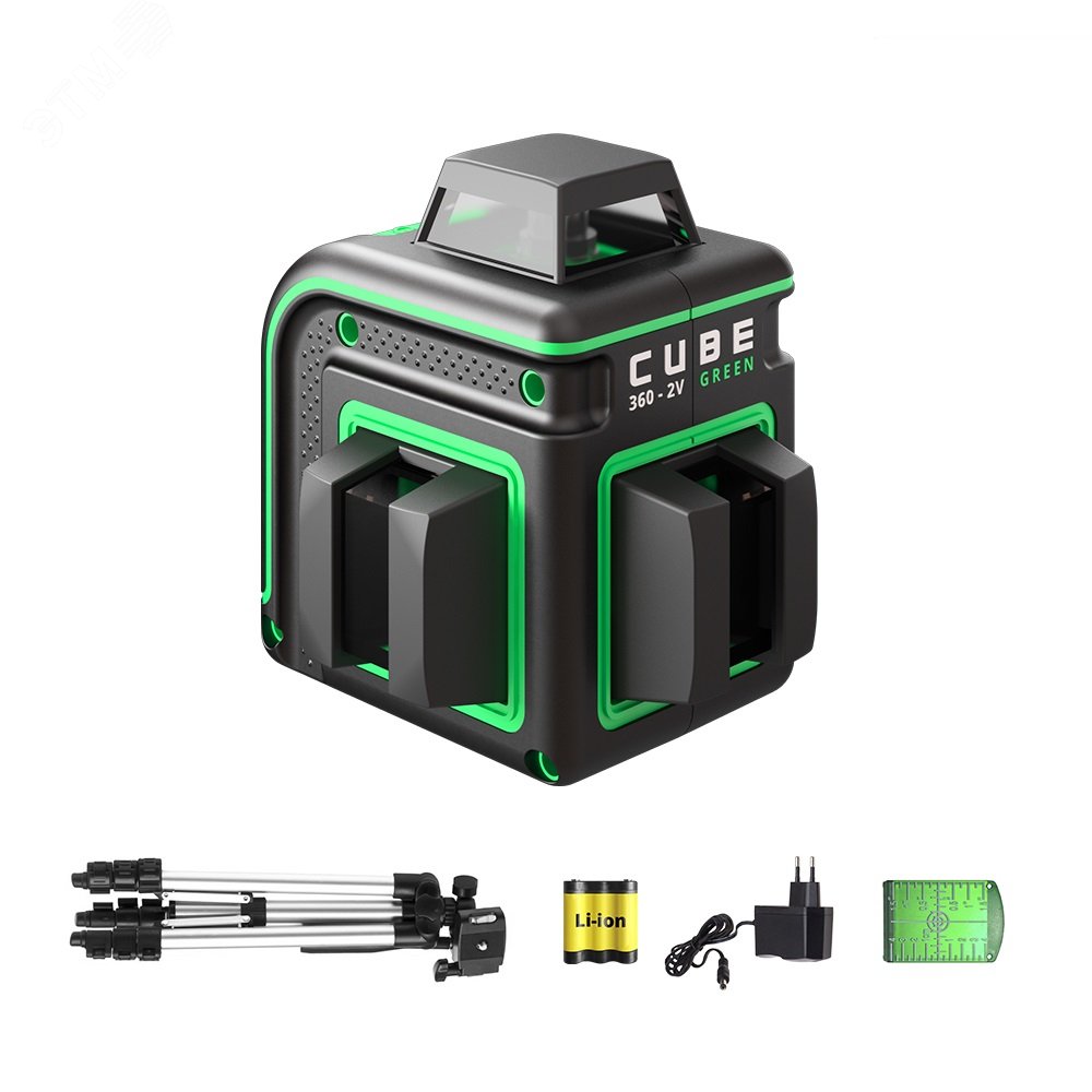 Уровень лазерный Cube 360-2V GREEN Professional Edition А00571 ADA - превью