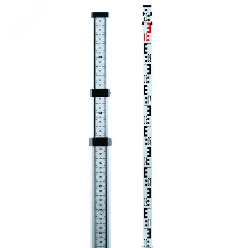 Рейка нивелирная телескопическая STAFF 3 (TN13) (рейка – отсчет мм шкалы снизу вверх, чехол, 3 м) А00141 ADA