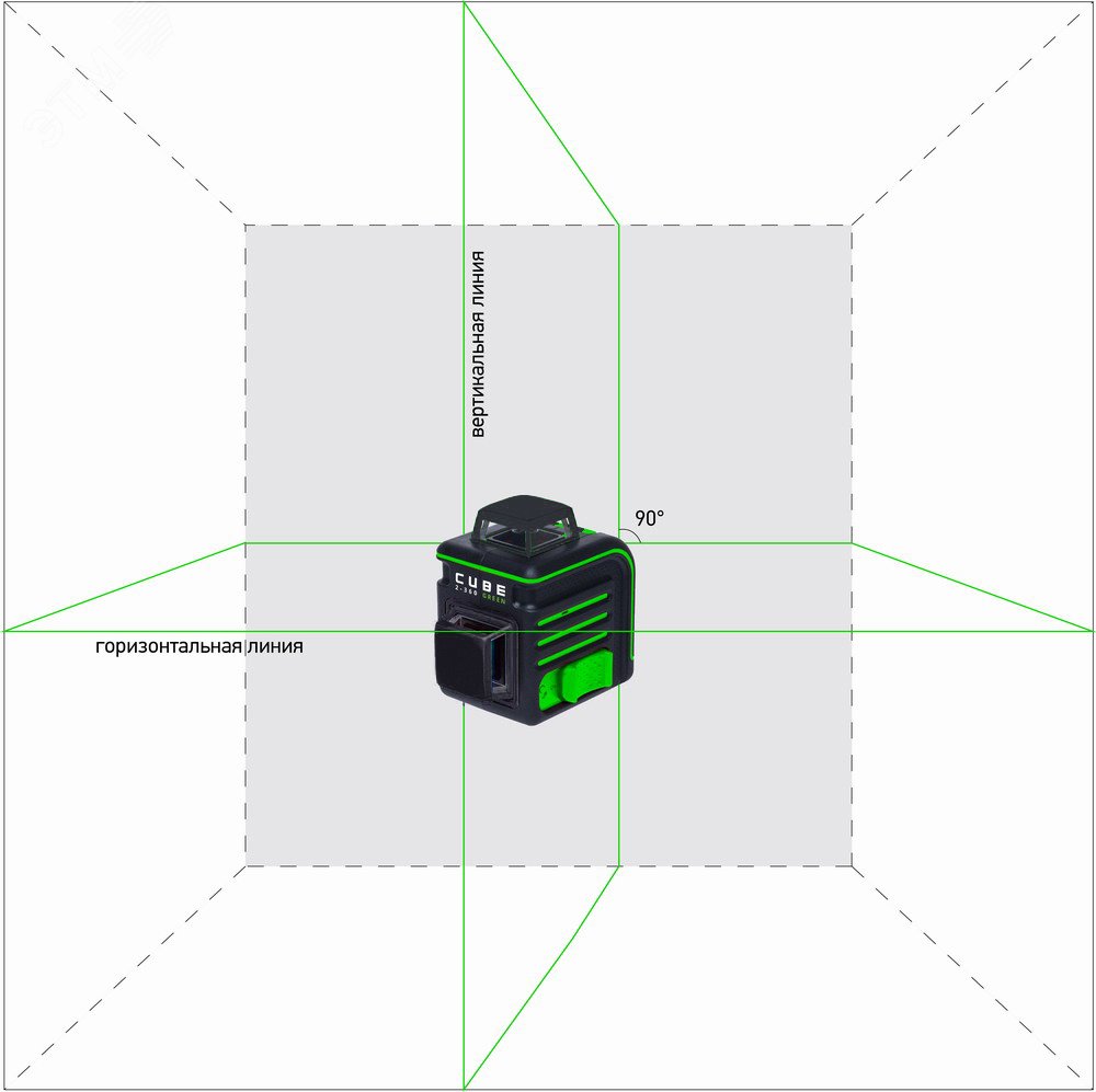 Уровень лазерный CUBE 2-360 Green Ultimate Edition А00471 ADA - превью 2