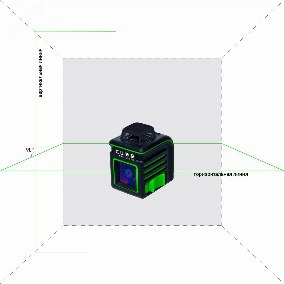 Уровень лазерный Cube 360 Green Professional Edition А00535 ADA - превью 2