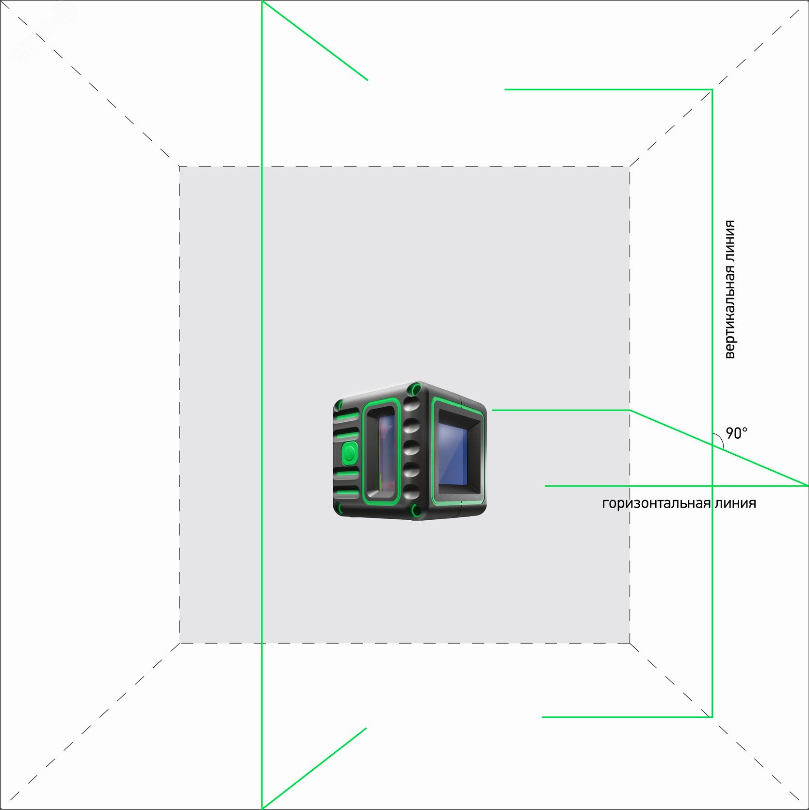 Уровень лазерный Cube 3D Green Professional Edition А00545 ADA - превью 3