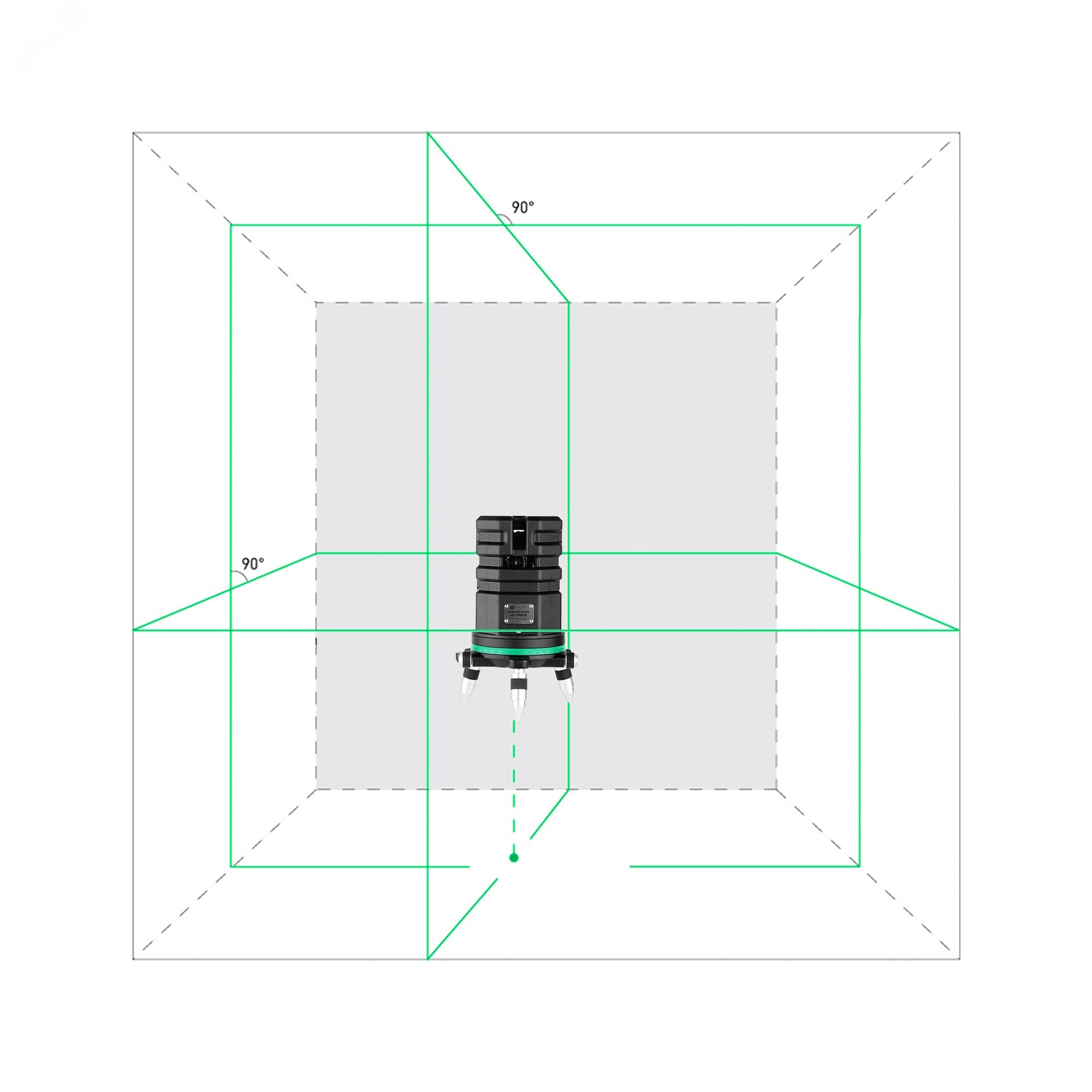 Уровень лазерный 6D Servoliner GREEN А00622 ADA - превью 2