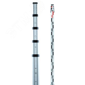 Рейка нивелирная телескопическая STAFF 5 (TN15) (рейка – отсчет мм шкалы снизу вверх, чехол, 5 м) ADA