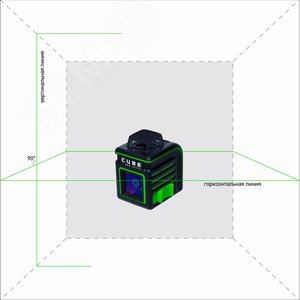 Уровень лазерный CUBE 360 Green Ultimate Edition А00470 ADA - 2