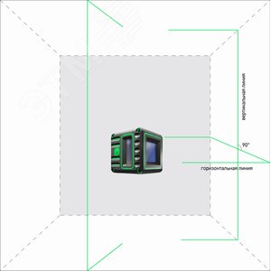 Уровень лазерный Cube 3D Green Professional Edition А00545 ADA - 3