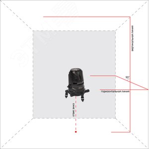 Уровень лазерный 2D Basic Level (построитель плоскостей, сумка, инструкция) А00239 ADA - 5