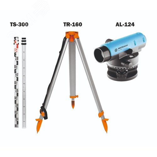 Изображение товара Комплект Нивелир AL-124 + Рейка TS-300 + Штатив TR-160 (шт)