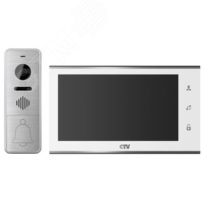 Комплект видеодомофона (вызывная панель -D400FHD и монитор -M4705AHD) CTV-DP4705AHD W (белый) CTV