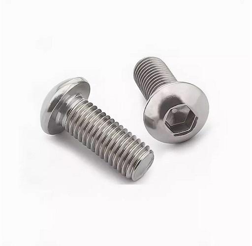 Винт ISO 7380-1 М8х45 10.9 А2К с полукруглой головкой и внутренним шестигранником оцинкованный