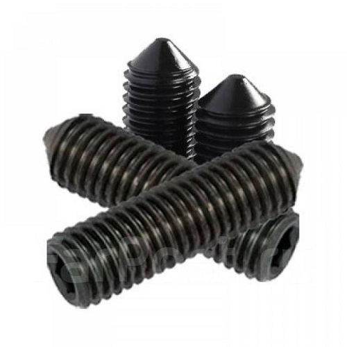 DIN 914 Винт М12х30 45Н установочный с внутренним шестигранником и заостренным концом без покрытия