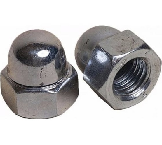 Гайка DIN 1587 M12 6 ZN шестигранная колпачковая  оцинкованная