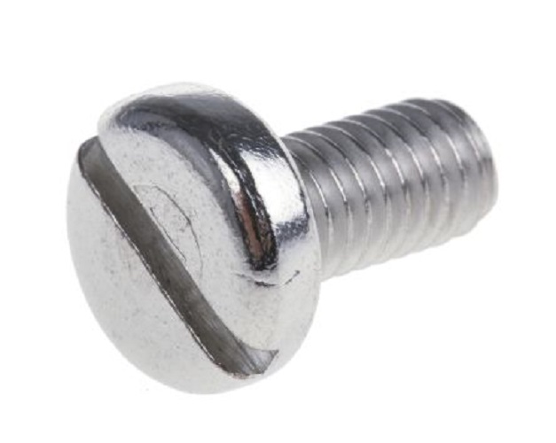 Винт DIN 85 М6х20 4.8 А2К с цилиндрической        головкой и плоским шлицем оцинкованный