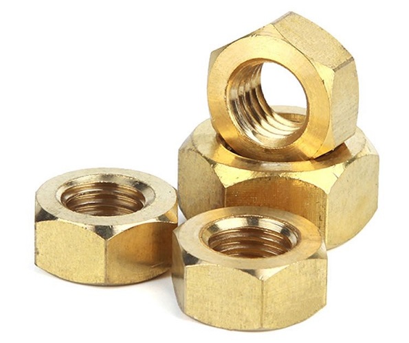 Гайка DIN 934 М6 MS шестигранная латунная