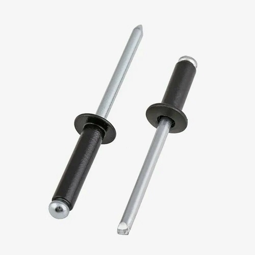 Заклепка 3.2х10 Al/St RAL 9005 (черная) с плоской головкой