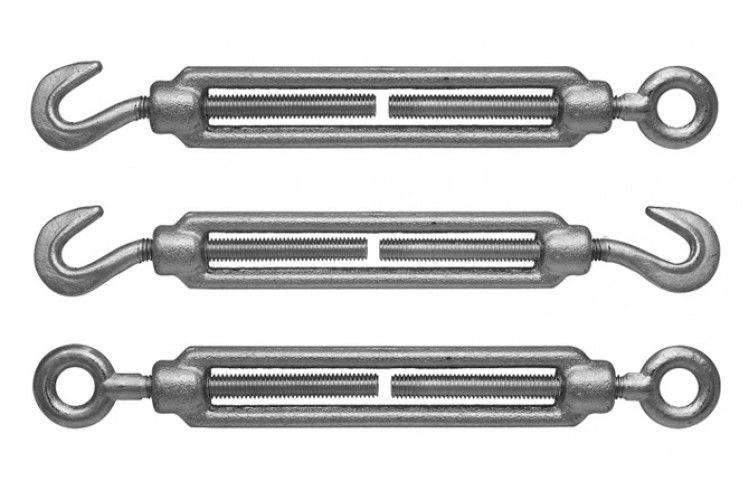 DIN 1480 Талреп М12 крюк-крюк ZN открытый         оцинкованный